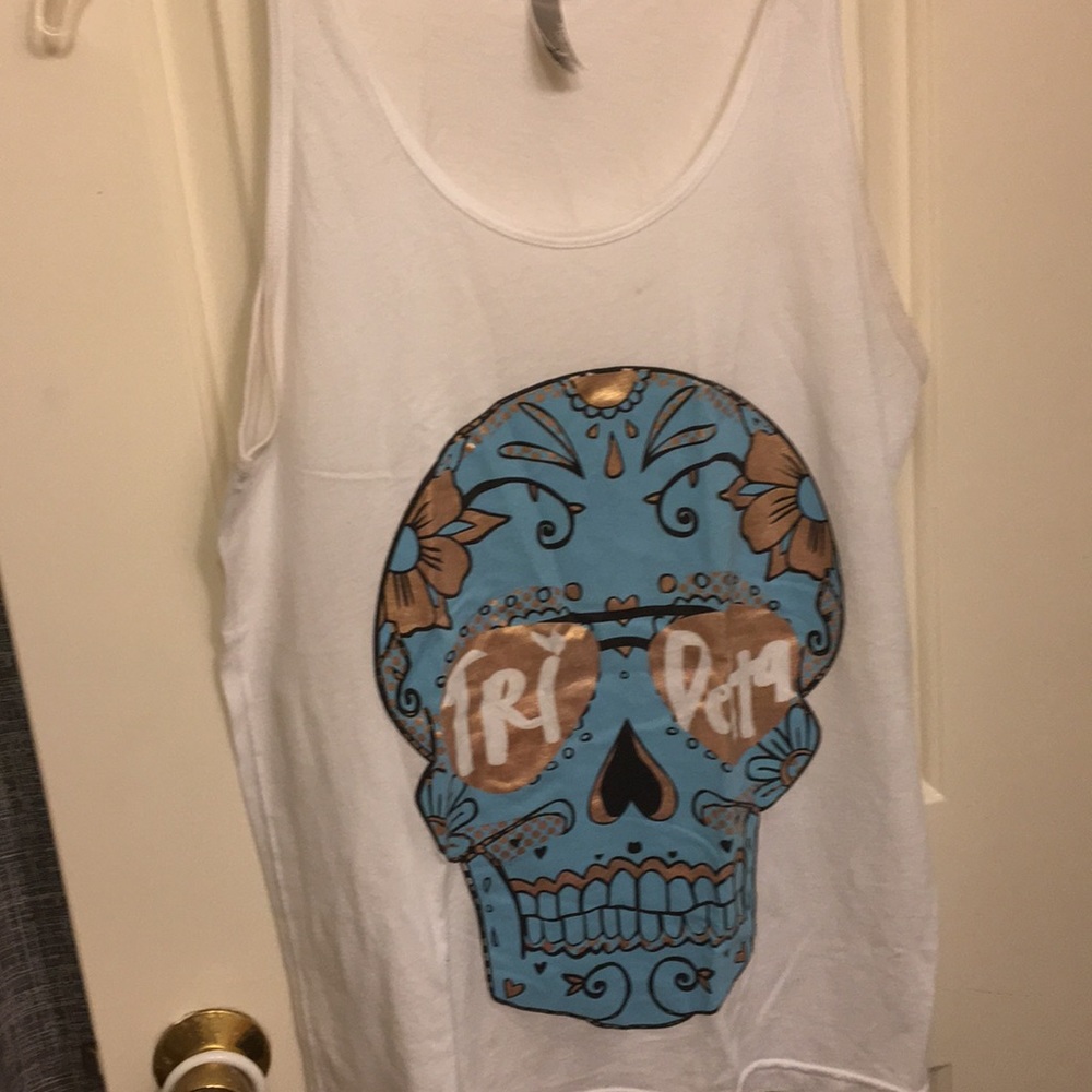 ΔΔΔ Medium American Apparel Skull Tank top